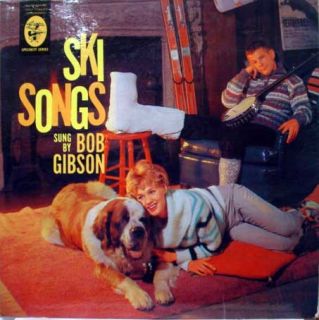 BOB GIBSON ski songs LP vinyl EKL 177 VG 1959