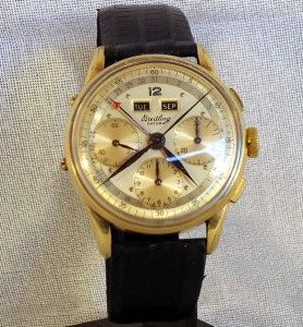 Datora Triple Date Chronograph from 1950s Gold filled Ref 785