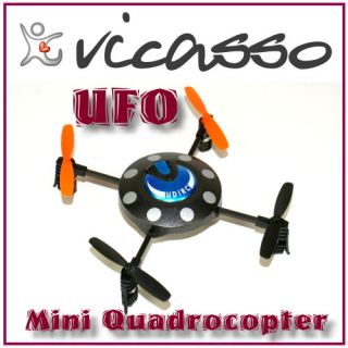Mini UFO Quadcopter 2,4GHz RTF 360Grad Loopings RC Drohne 2 Akkus UDI