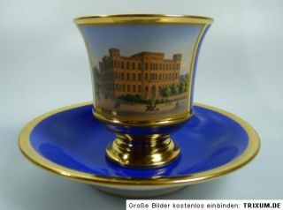 Nymphenburg Tasse UT Wittelbacher Palast 1.Wahl NYM museal