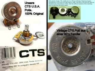 CTS USA Poti Potentiometer 250k Vintage Fender