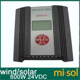 Laderegler Hybrid Wind Solar Charge Controller 600W Regulator, 24VDC