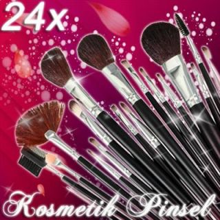 24 tlg Make up Pinsel Set Brush Makeup Bürste Kosmetik Beauty