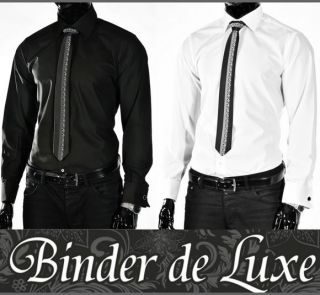 Gr. XL Binder de Luxe Oberhemd Hemd Shirt Umschlagmanschette o