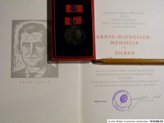 GST Ernst Schneller Medaille in Silber 1981, Bürgermeister Berlin