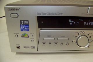 SONY STR K502 Home Theater 5.1 Channel AM/FM Receiver Silver 500 Watt