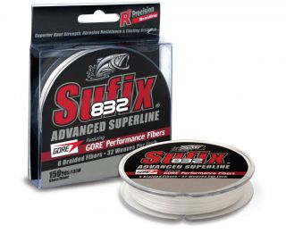 Sufix/Suffix 832 GHOST Braided Superline Fishing Line 20lb 150yds FAST