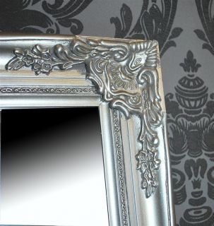 Spiegel Wandspiegel AVERY silber Barock 130 x 50 cm
