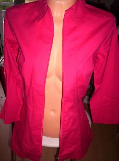 Long Bluse m. Zipper, pink, neuw. Gr.34/36