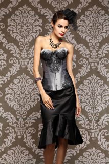 Sexy AB868 Lace up boned Corset Bustier Corsage Korsett Top