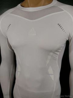 Adidas TechFit PREPARATION Langarm Shirt weiß Gr.XL