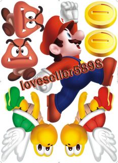 XXLBig Nintendo Wall Sticker Wandstick Super Mario Bros.   Wanddeko