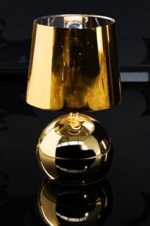 Tischlampe Tischleuchte Nachttischlampe Carmina gold NEU