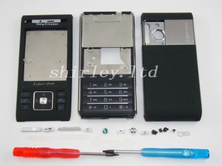 Schwarz Neu Sony Ericsson C905 Gehäuse Tastatur Cover