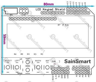 SainSmart Mega2560+1602 LCD Keypad+Prototype Shield Kit For Arduino