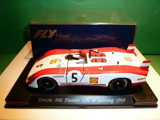 Fly Porsche 908 Flunder LH Zeltweg 1969 Slot Car in Box