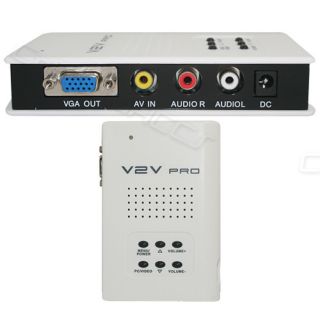 NEU Geniatech V2V Pro Video TV zu VGA Monitor Konverter