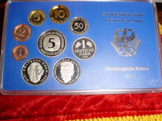 913 Kursmünzensatz DM Bundesrepublik Deutschland 1989 J PP