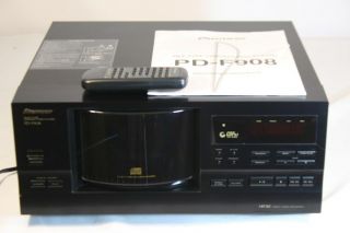 PIONEER PD F908 101 CD CHANGER PLAYER w/REMOTE & MANUAL