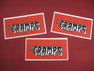 The CRAMPS Vinyl Decals stickers lot x 2 Punk Rock