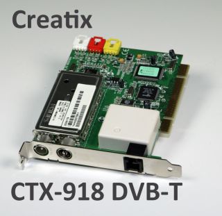PCI TV Karte Creatix CTX918 DVB T/ FM Radio B Ware