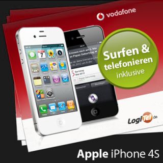 Apple iPhone 4S 16GB Handy Vodafone Vertrag Datenflat Weekendflat fuer