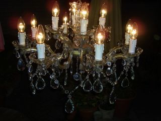 Kronleuchter Lüster Maria Theresia 12 flammig, 8 armig,üppiger