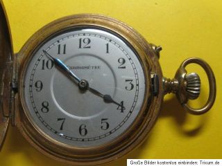 Alte Chronometre Taschenuhr läuft 4,7cm Sprungdeckel Sprungdeckel