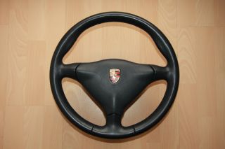 Orig. Porsche 3 Speichen Lenkrad inkl. Airbag für 911 993 996 986