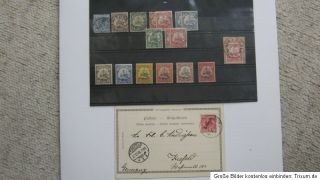 kleines Lot Kolonien Kamerun, */O, 1 Postkarte Schutzgebiet