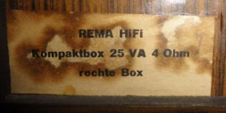 DDR Stereo Radio RFT REMA Toccata 940 /2 HiFi inkl. Boxen