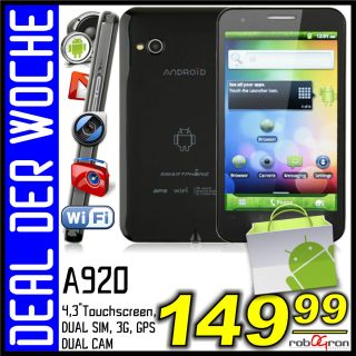 Smartphone Star A920 Android 2.3.4 Dual SIM 3G 4,3, GPS, WLAN