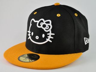 HELLO KITTY BLACK/YELLOW NEW ERA 59Fifty Fitted CAP