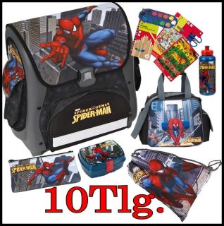 Schulranzen Undercover 10Tlg Spider Man Sense Schwarz Sporttasche Cube
