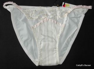 Two pairs of Cream Gold and Pink Briefs with Lace and Satin S,M,L,XL