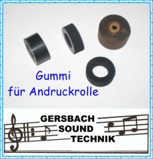 Gummi für Andruckrolle Pinch roller Telefunken M 204 TS