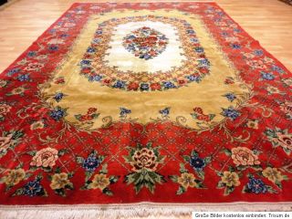 Alter Rosen Orientteppich Carpet Teppich Tappeto Persiano Täbriz