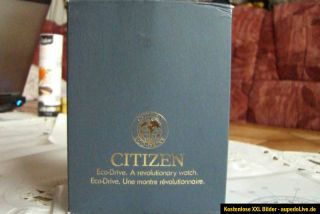 Citizen Eco Drive Chronograph Armbanduhr Gehäuse a. Titanium Blue