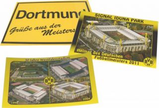 BVB Postkarten Grüsse aus der Meisterstadt 3er Set Neu