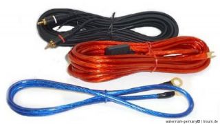 Verstärker Endstufe Subwoofer Kabel KIT AUTO CAR HIFI Komplett Set #