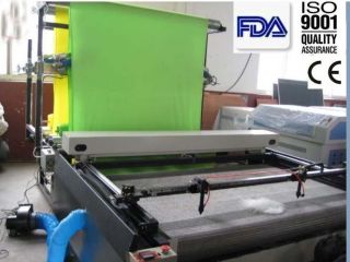 CO2 Laser Textilmaschine mit CO2 Laserkopf 1600x1000 mm Deutsche