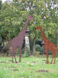 Giraffe Edelrost Afrika Gartendekoration Rost 1,50 m