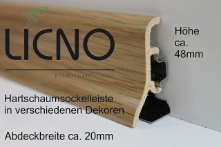 82€ pro m Hartschaum Sockelleisten SL48 BASIC von licno Boden
