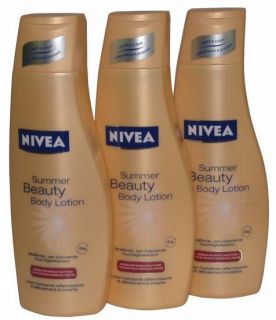 NIVEA Summer Beauty, straffende  zart bräunende Body Lotion 3x250ml