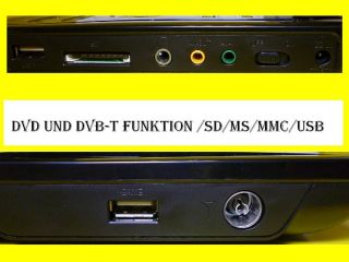 Portable DVD DVB T Player 9 Zoll LCD Display /Spielkonsole/USB für