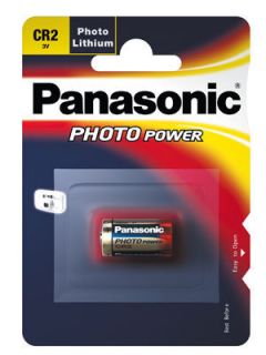 Photobatterie CR2 PANASONIC 3V LITHIUM DLCR2 KCR2 CR2R CR2L 1BP980