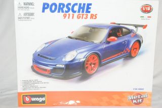 Porsche 911 997 GT3 RS Blau Rot 2004 2012 Bausatz Kit 1 18 Bburago
