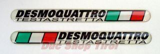 Ducati Desmoquattro Doming (Gel) Aufkleber Sticker (2Stk.)