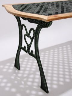 Gartentisch Gußeisen, Tisch (optional grün od. bronze)