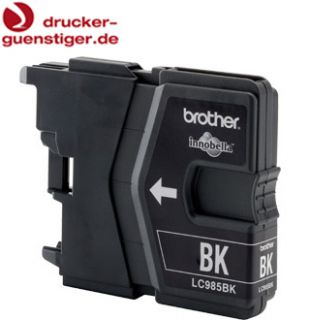 Original Brother LC985BK Tinte   schwarz   Kapazität bis zu 300